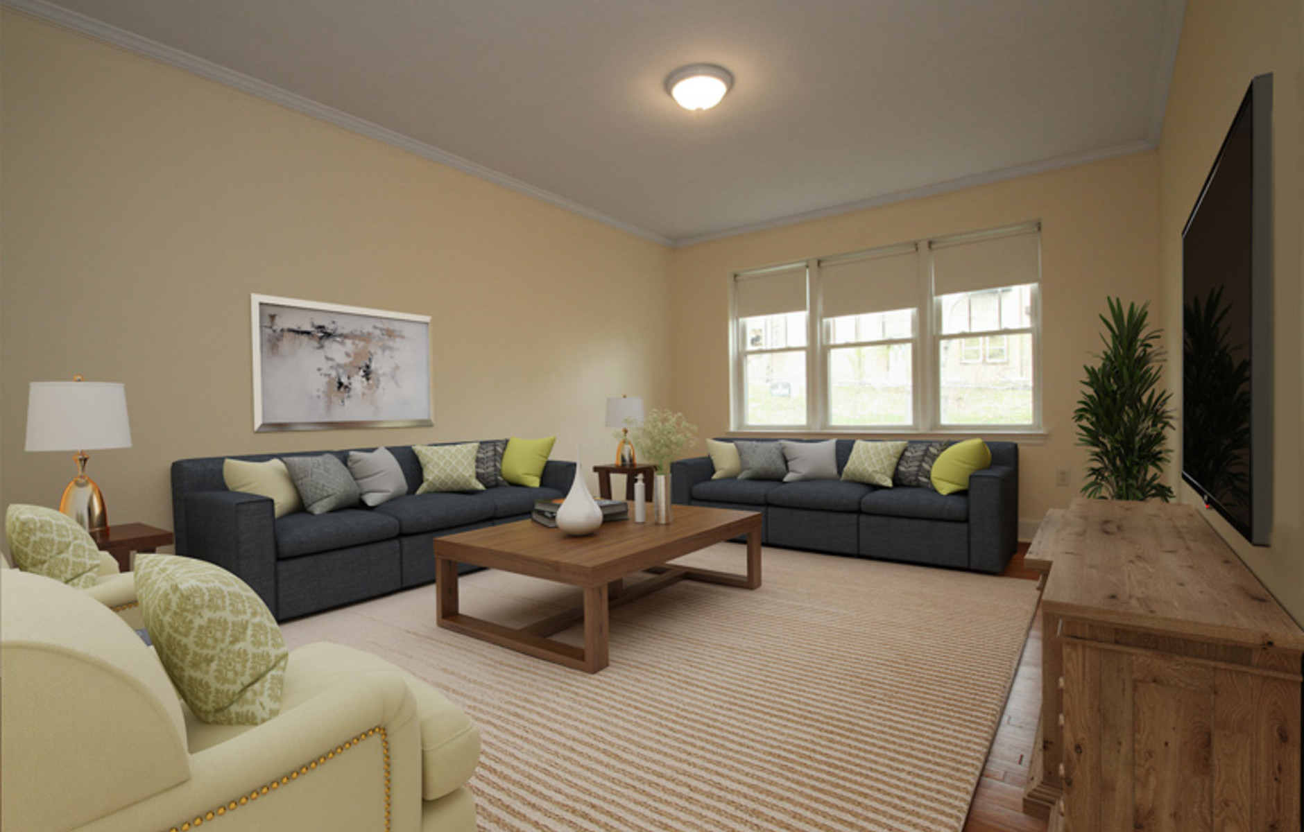 Kilsyth Court - Living Room