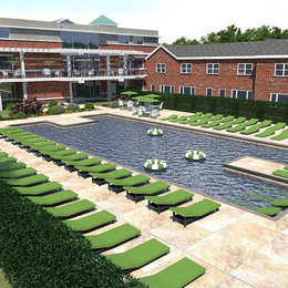 Hancock Village Apartments Community Center - Pool and Sundeck