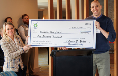 Chestnut Hill Realty Donates $100,000 to Brookline Teen Center
