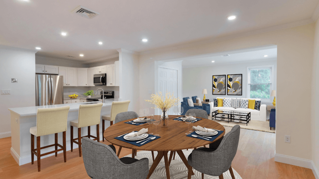 Waterfall Hills at Canton Apartments - Dining and Living Room and Kitchen