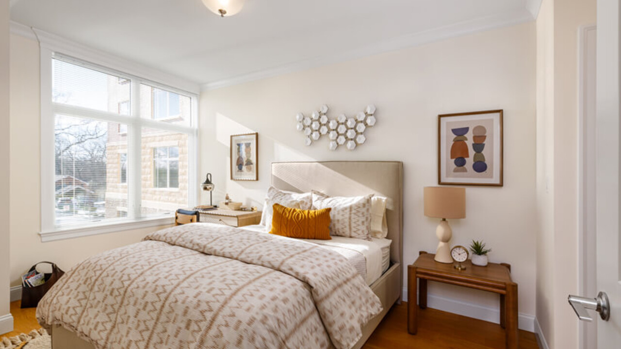The Franklin at Hancock Village in Chestnut Hill MA - Bedroom