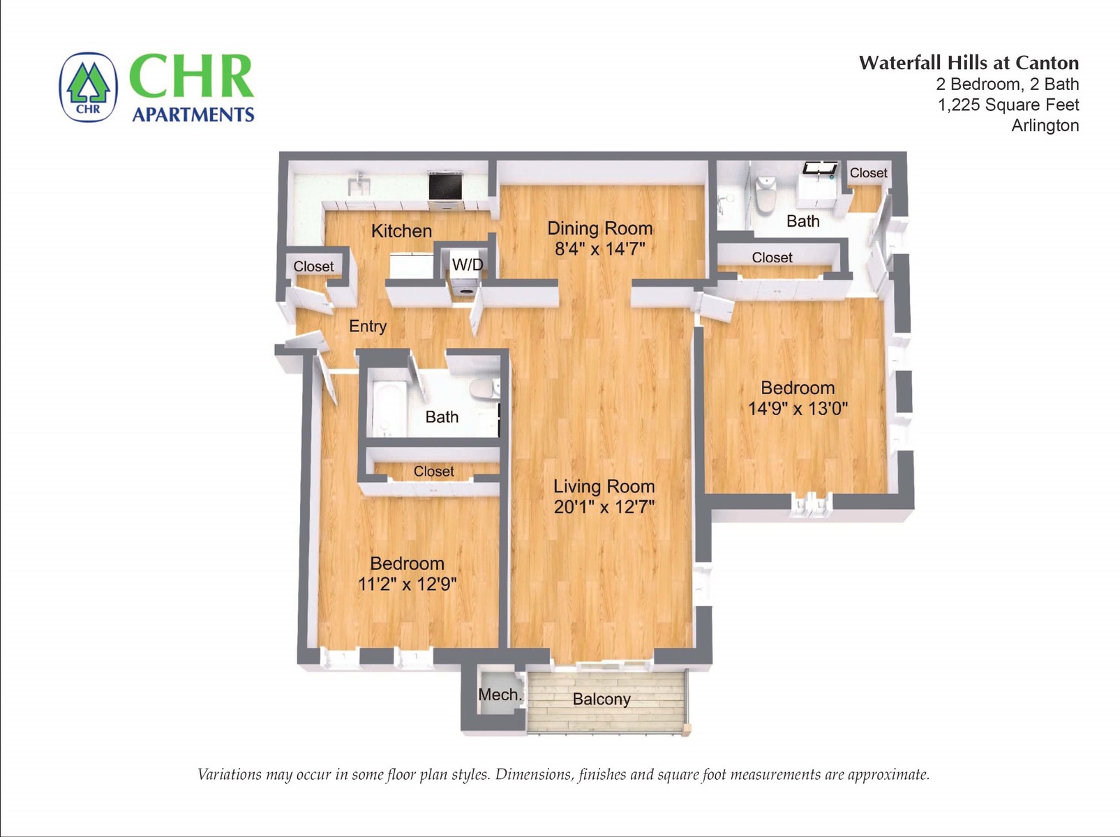 Waterfall Hills at Canton Apartments - 2 Bedroom