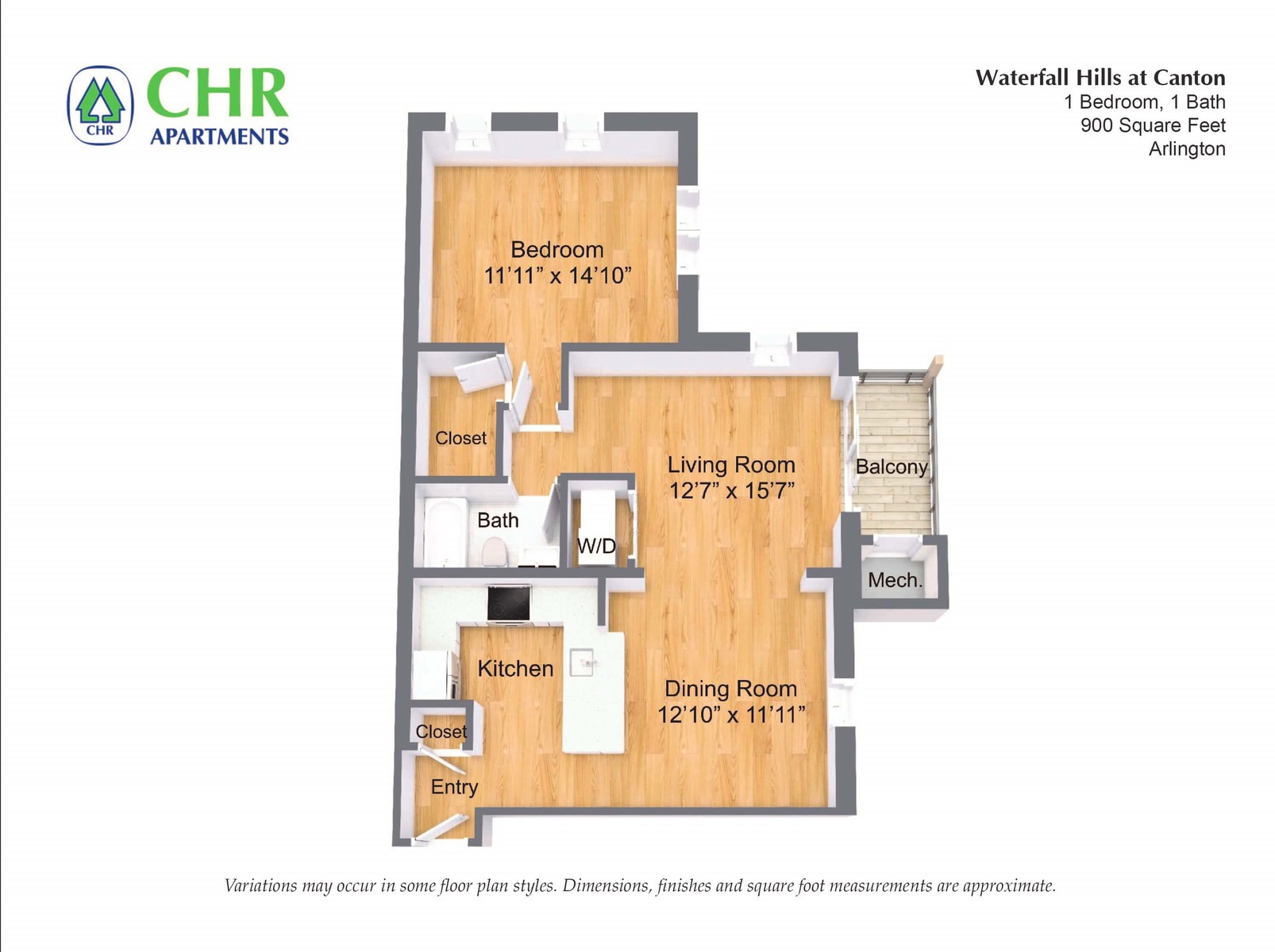 Waterfall Hills at Canton Apartments - 1 Bedroom