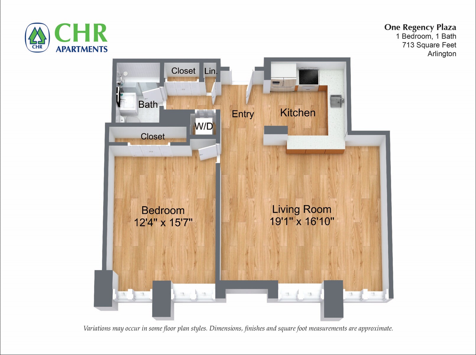 Regency Plaza Providence RI - One Bedroom Apartment