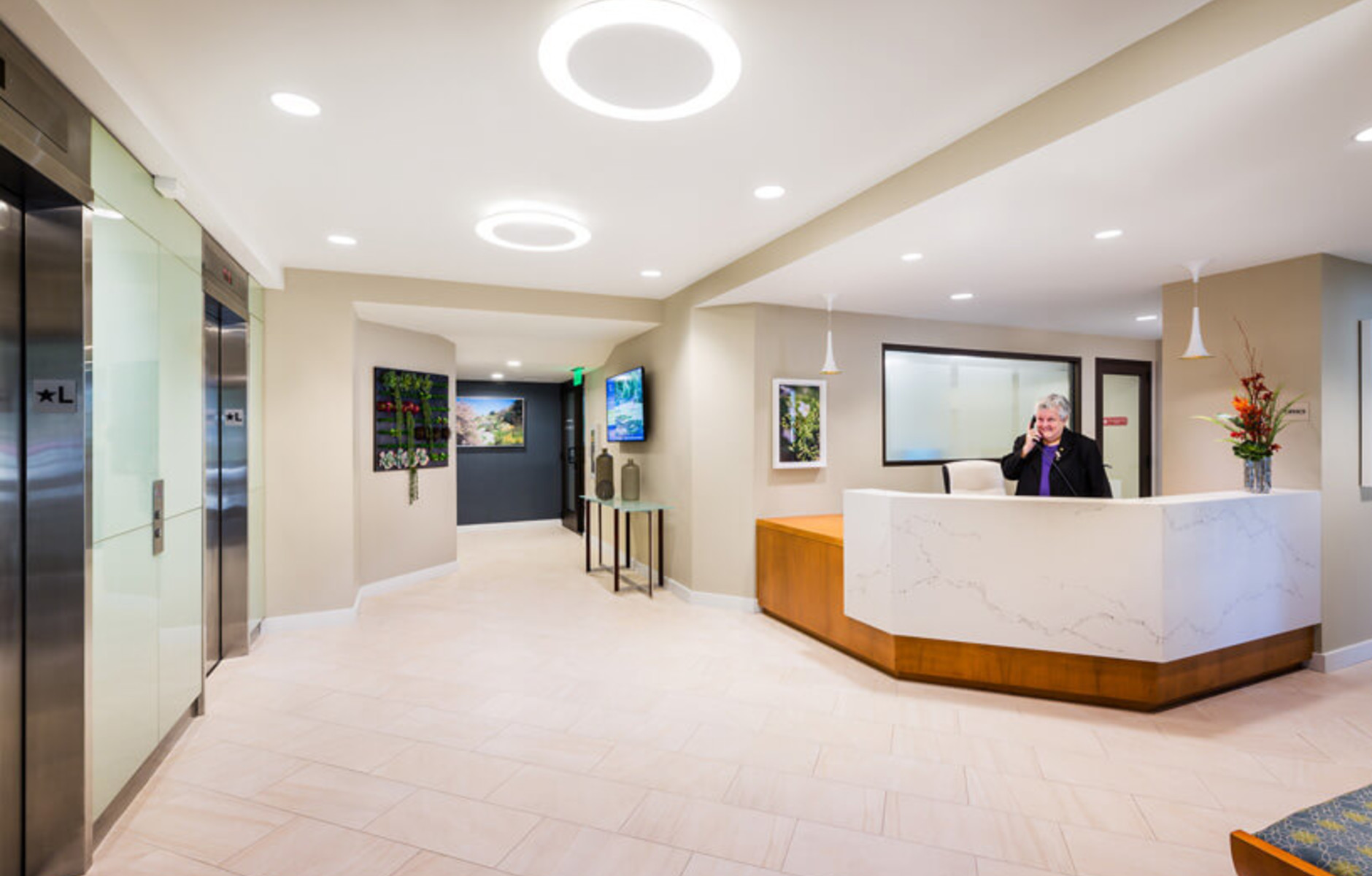 Lobby with Concierge desk