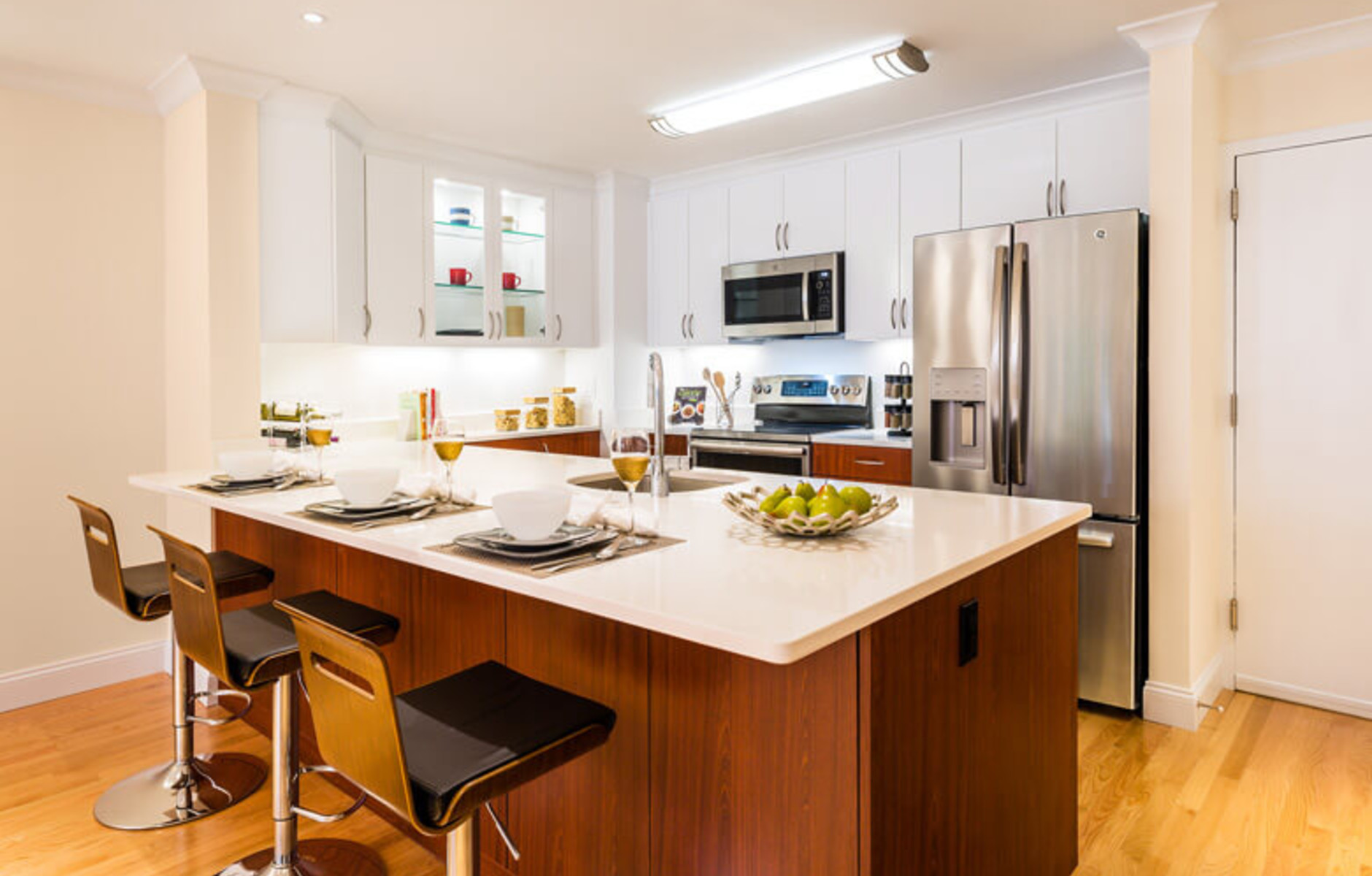 Newly renovated transitional style kitchen