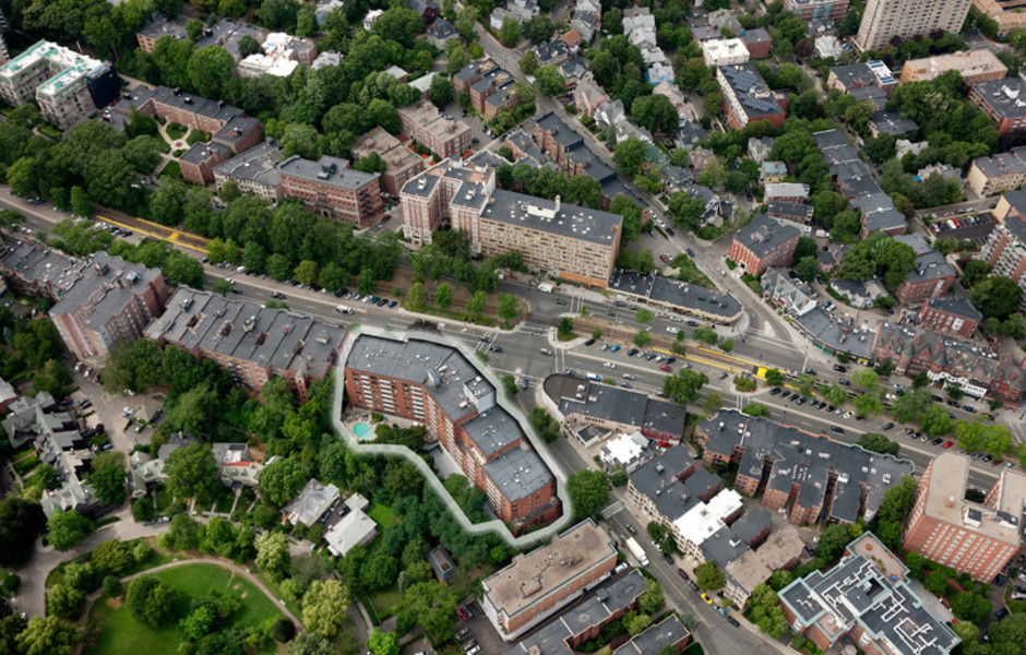 Aerial view of property