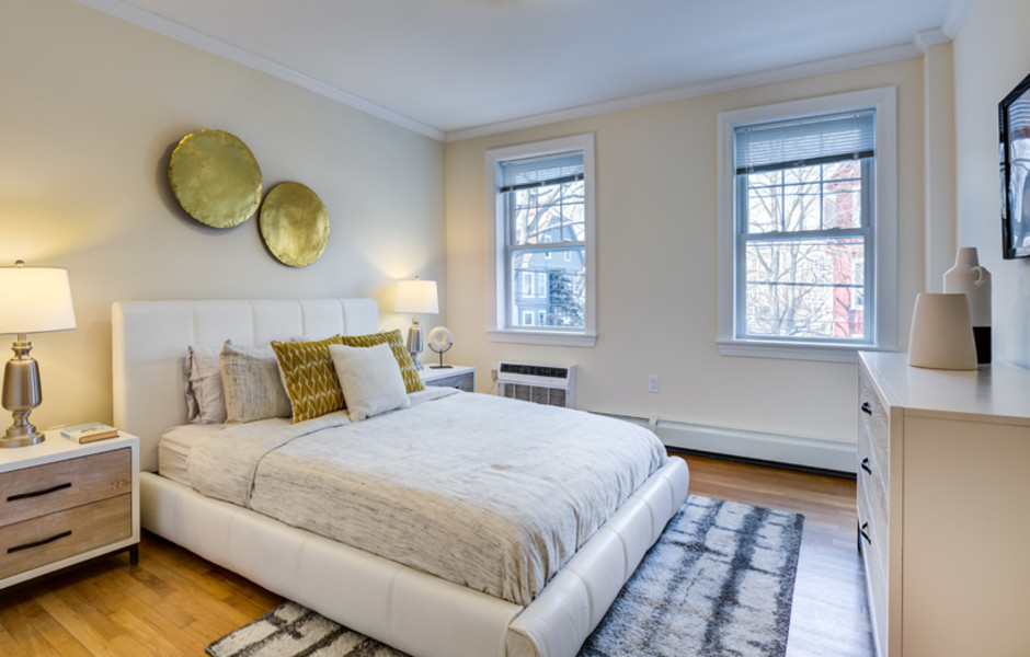 Bedroom Auburn Harris Courtyard Brookline MA Apartments