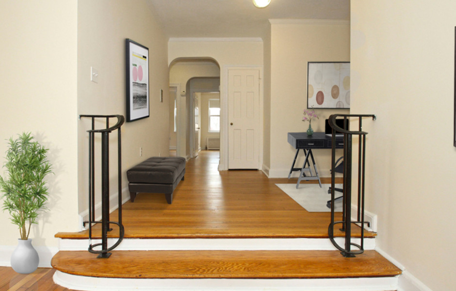 Foyer Auburn Harris Courtyard Brookline MA Apartments
