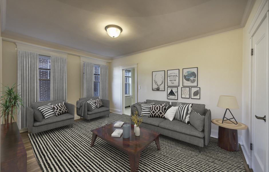 Chauncy Court - Newly Renovated Living Room