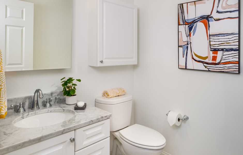 Hancock Village - NEW Construction in Chestnut Hill MA Townhome apartments - Bathroom.