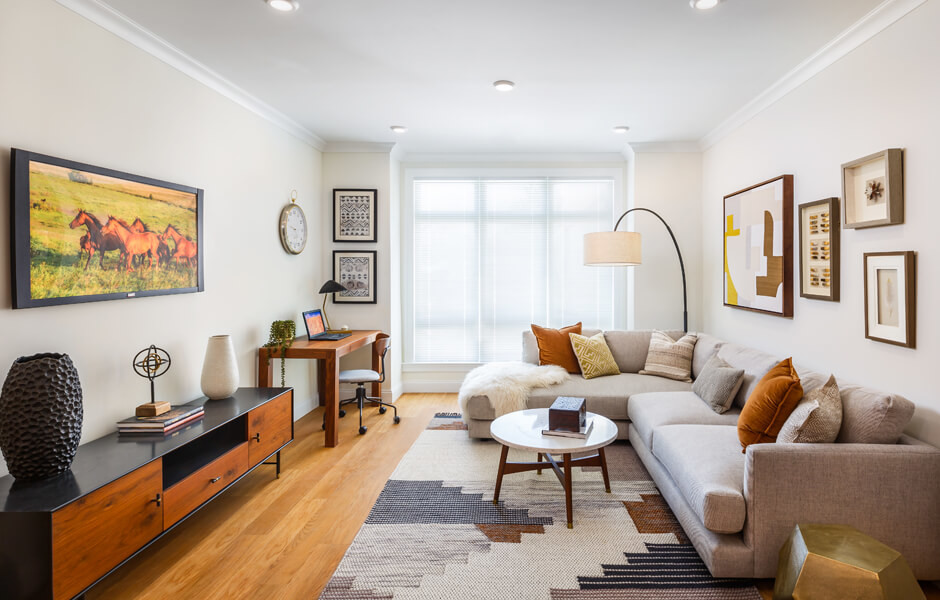 Hancock Village - Brand New Single Level Apartment Homes - Living Room