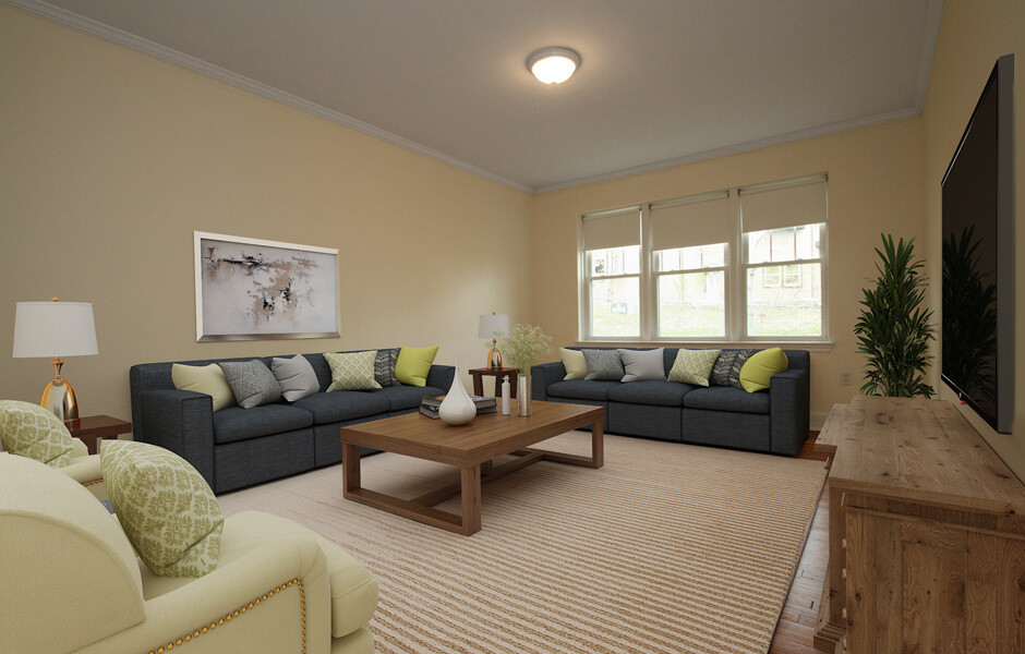 Kilsyth Court - Living Room