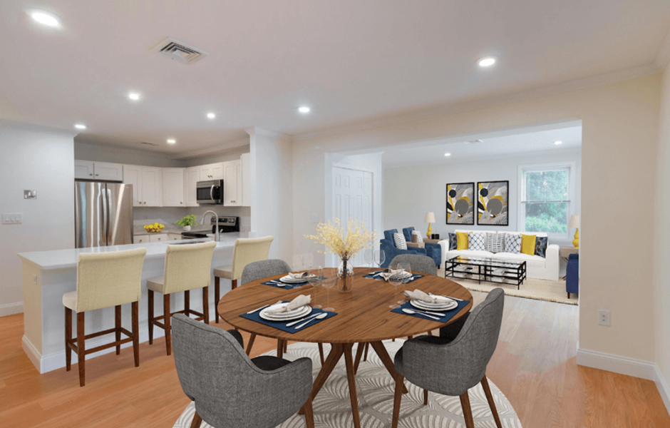 Waterfall Hills at Canton Apartments - Dining and Living Room and Kitchen