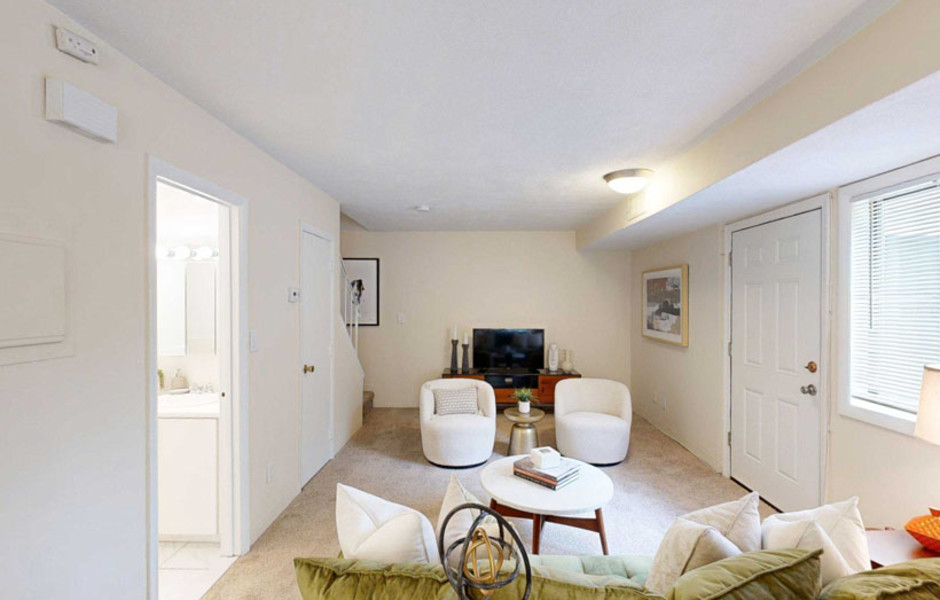 Norwest Woods Townhome Apartments in Norwood MA - living room