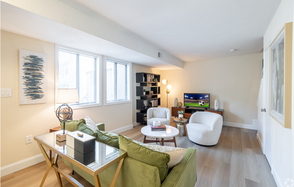 Living room with chairs and couches