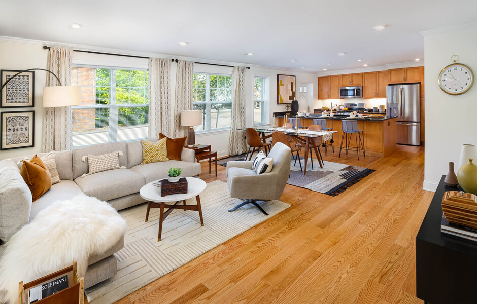The Adams Townhomes - Living Area 