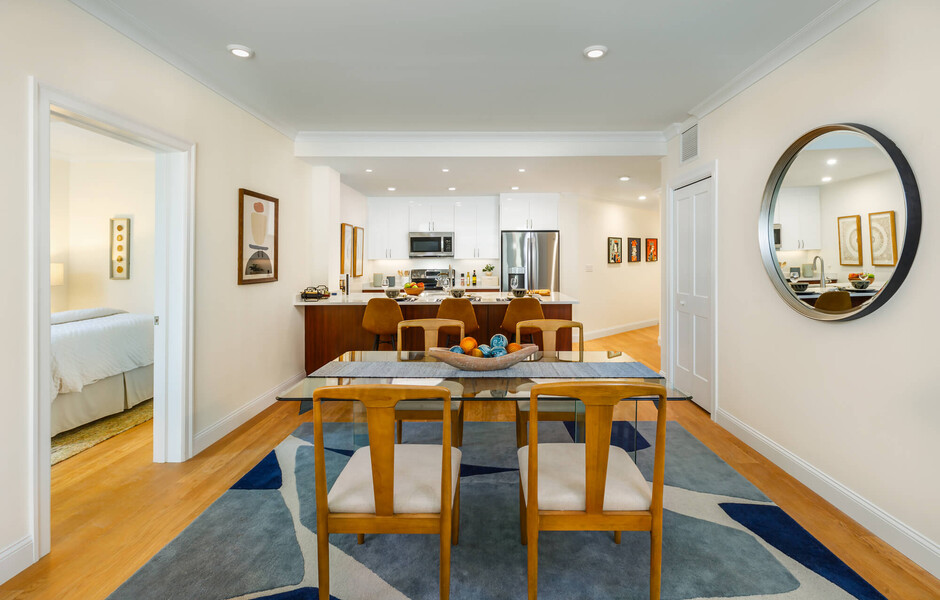 The Adams at Hancock Village - Living Room