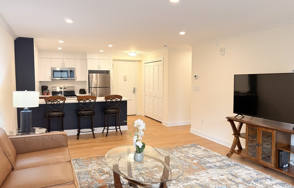 Regency Plaza Providence RI - Living Room/Kitchen